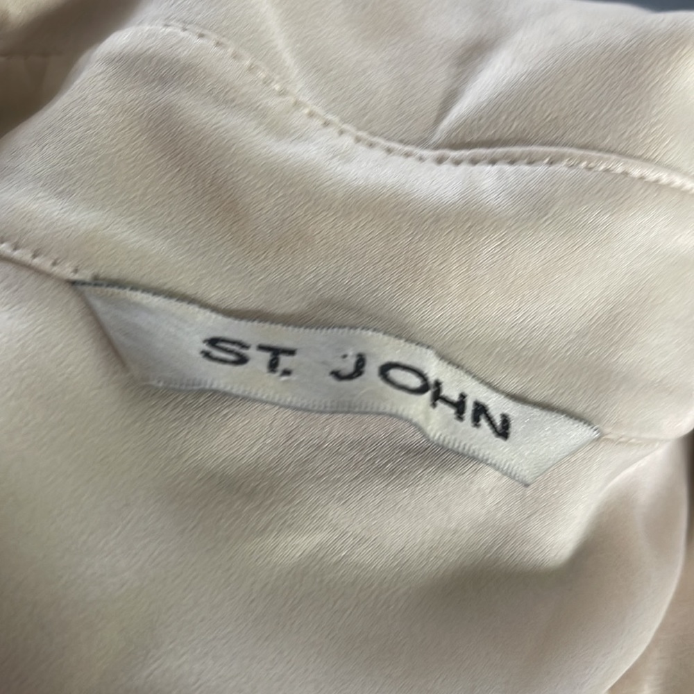 3 piece ST JOHN SUIT | Maggie Gray | Brown | SILK Blouse a treasure - Picture 12 of 13